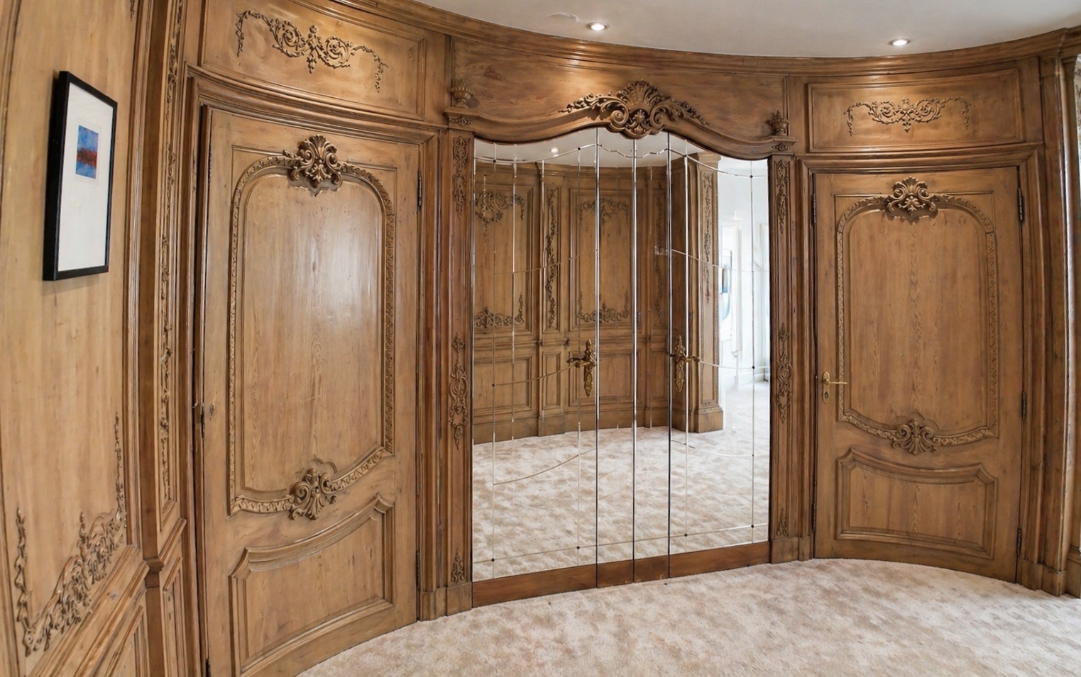 Carved Walnut Dressing Room